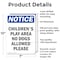 Signmission Children'S Play Area No Dogs Allowed, 7 in W x Rectangle, Aluminum OS-2PACK-NS-A-710-V-10588 - alternate 3